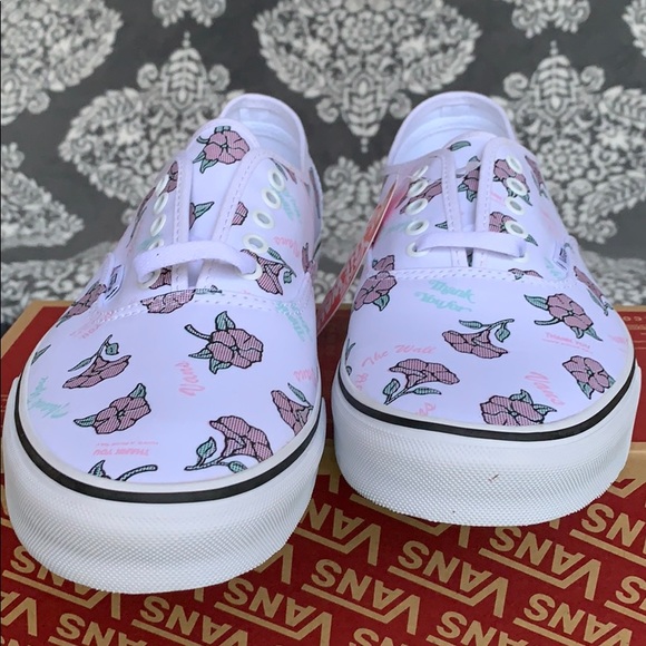 VANS AUTHENTIC THANK YOU FLORAL TRUE WHITE men’s - Picture 7 of 16